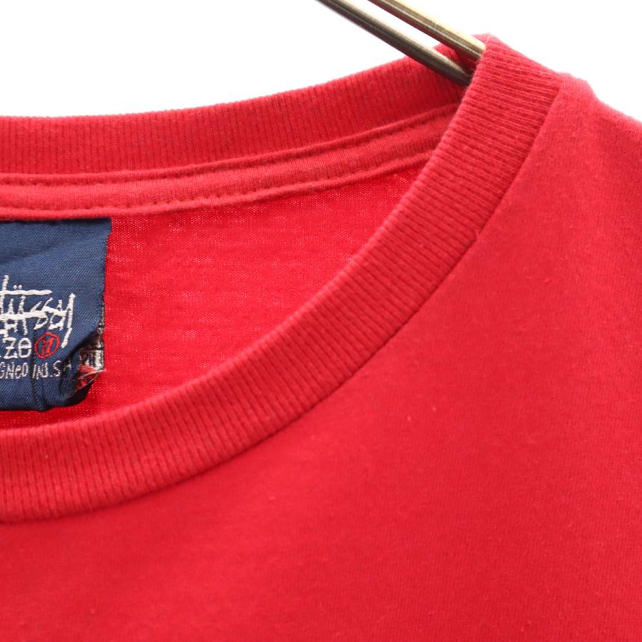 STUSSY（ステューシー） 90s オールド 紺タグ 半袖 Tシャツ M レッド