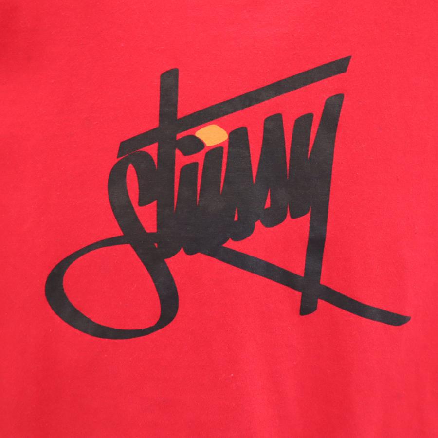 STUSSY（ステューシー） 90s オールド 紺タグ 半袖 Tシャツ M レッド