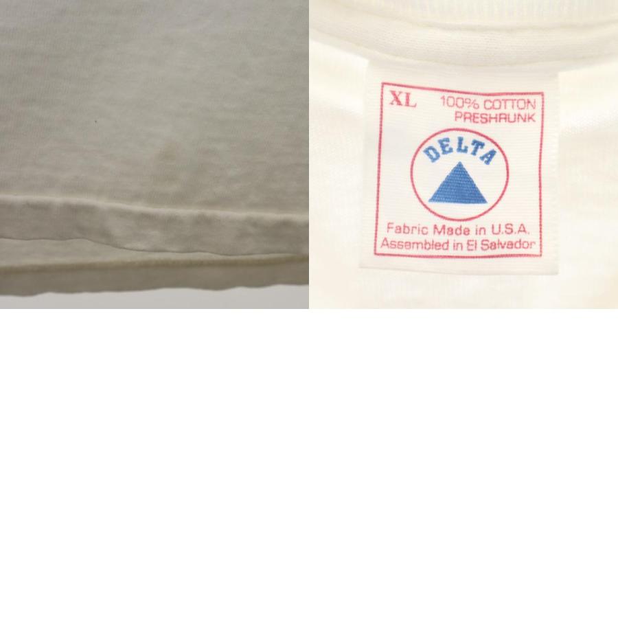 DELTA デルタ 90s オールド USA製 ひまわり 半袖 Tシャツ XL ホワイト 