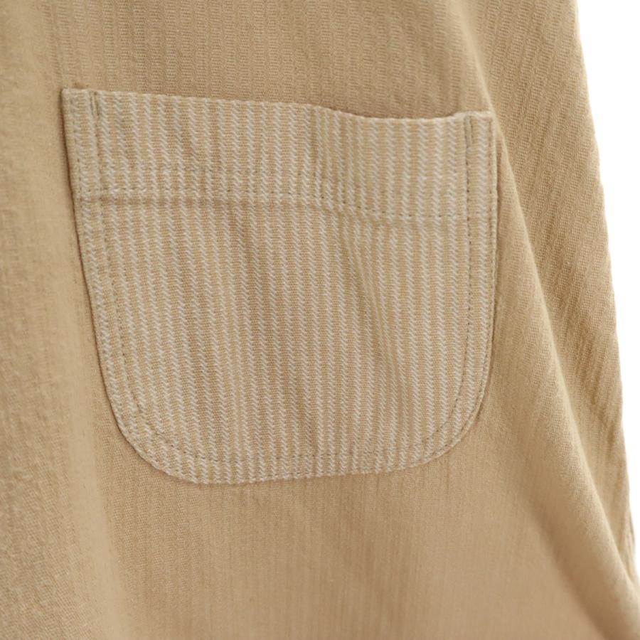 ファミリア（Familiar） 花 刺繍 ワンピース 120 ベージュ キッズ 古着