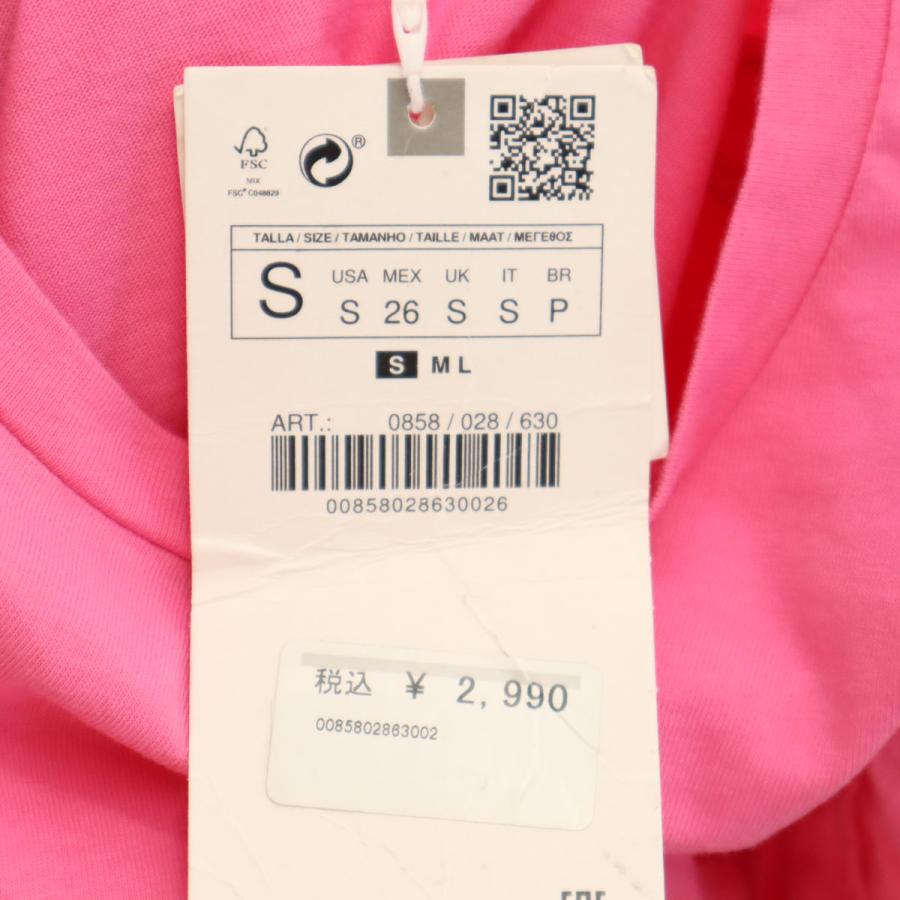 新品未使用タグ付き　ヴァクトー　トップス　バルーンスリーブ　ロゴ ZARA ザラ 未使用 ノースリーブ バルーンスリーブ カットソー S