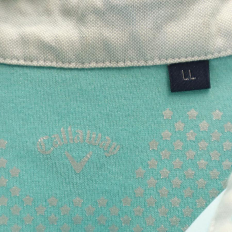 Callaway（キャロウェイ） 花柄 ゴルフ 半袖 ポロシャツ LL ミント