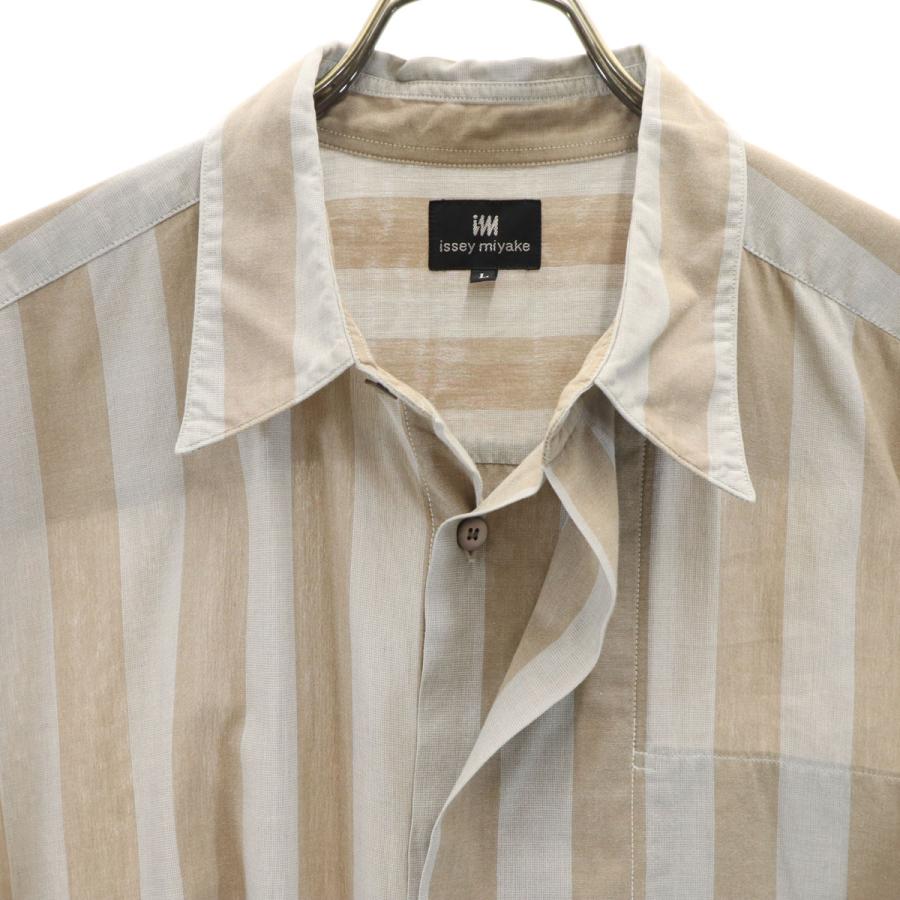 ISSEY MIYAKE（イッセイミヤケ） 90s オールド ストライプ柄 半袖