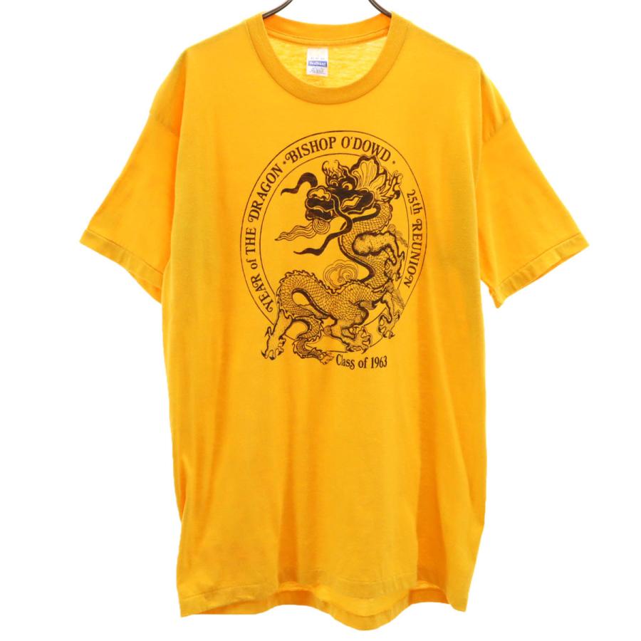 Healthknit ヘルスニット 80s USA製 ヴィンテージ ドラゴン プリント