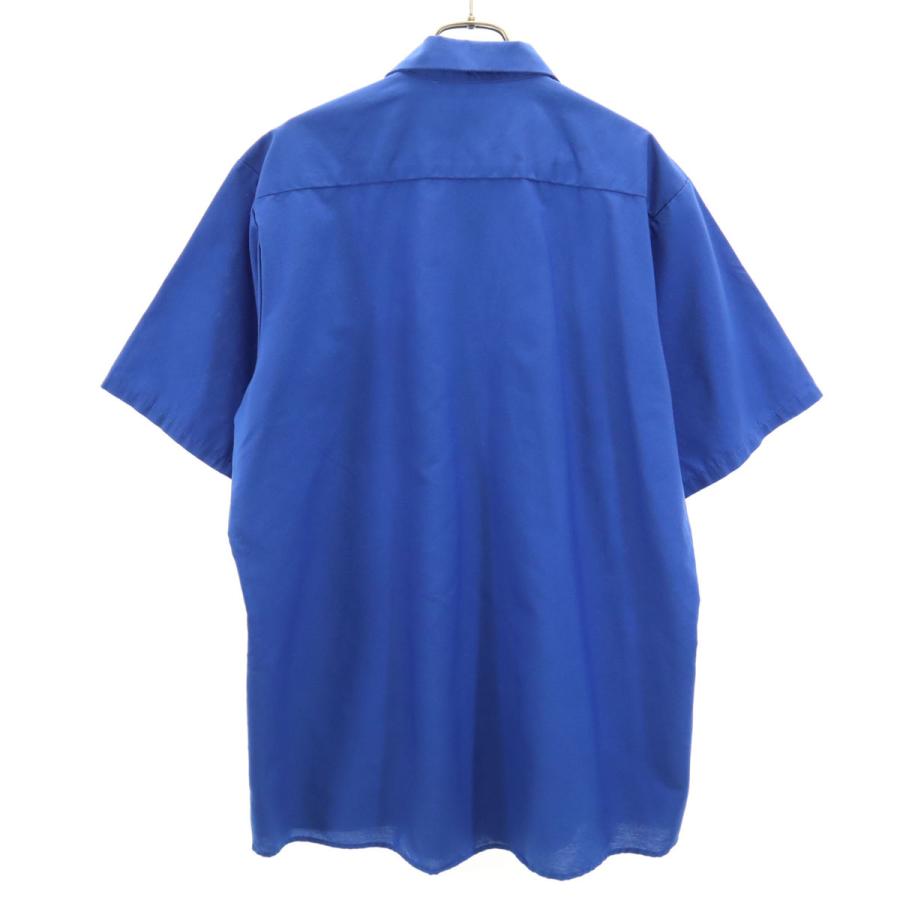 RED KAP（レッドキャップ） 半袖 ワークシャツ L ブルー メンズ 古着