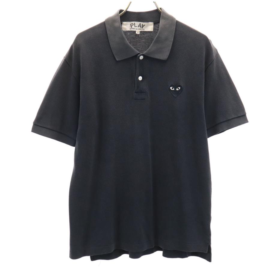 play comme des garçons ポロシャツ ネイビー PLAY COMMEdesGARCONS
