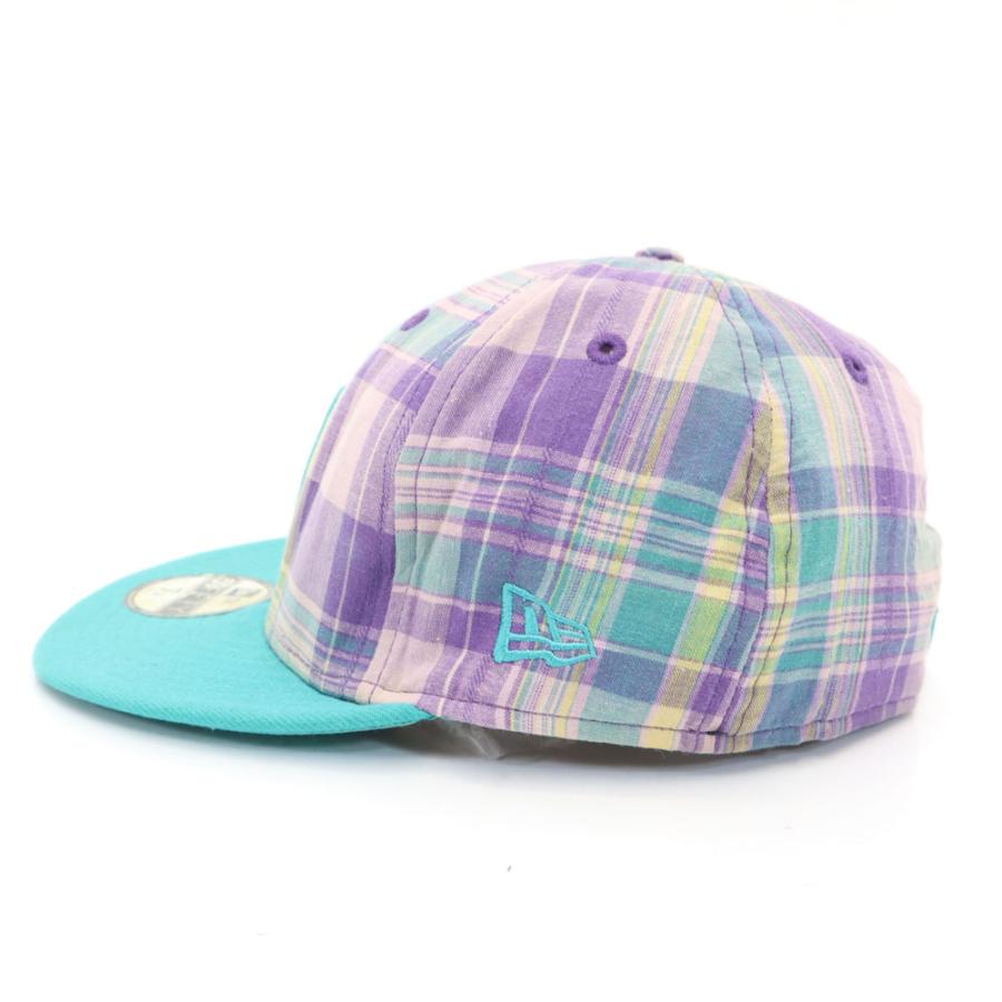 NEW ERA（ニューエラ） 59FIFTY チェック柄 キャップ 7 1/8 パープル系
