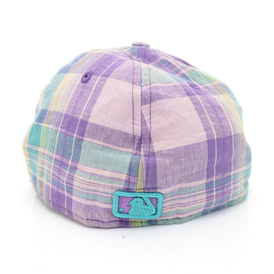 NEW ERA（ニューエラ） 59FIFTY チェック柄 キャップ 7 1/8 パープル系