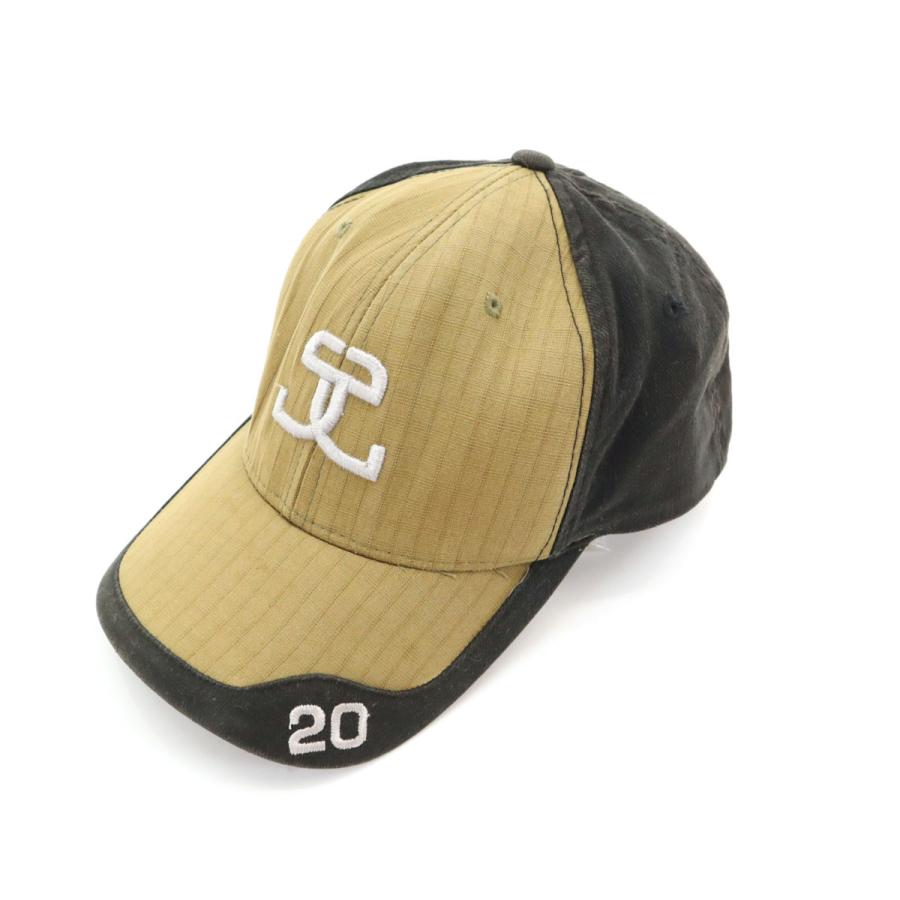 STUSSY ステューシー 90s オールド キャップ S-M ベージュ×ブラック 帽子 メンズ STUSSY（ステューシー） 90s オールド キャップ S-M ベージュ×ブラック