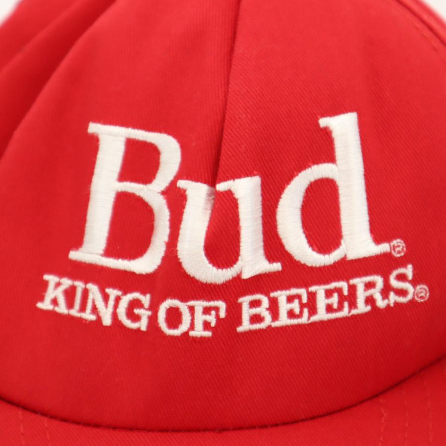 Budweiser バドワイザー USA製 キャップ レッド スナップバック 帽子
