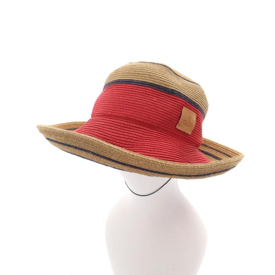 Vivienne Westwood 麦わら帽子 ハット S-M Vivienne Westwood（ヴィヴィアンウエストウッド） ストロー ハット