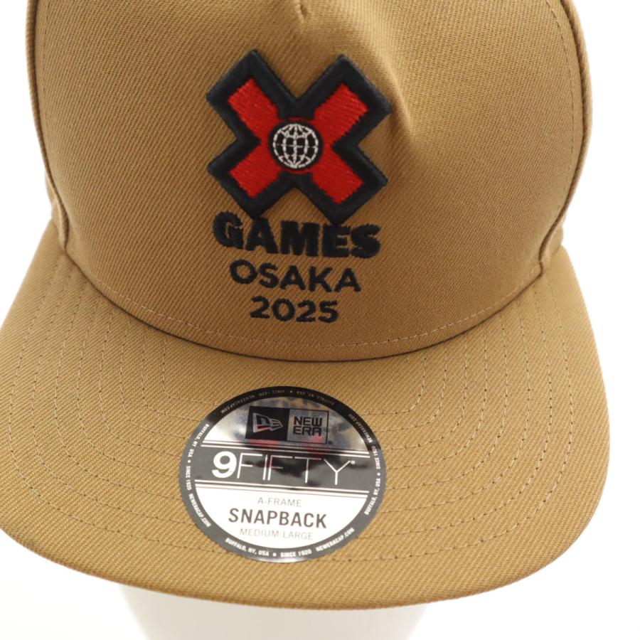 古着 NEW ERA ニューエラ X Gamesエックスゲームズ コラボ 9FIFTY OSAKA 2025 キャップ M-L ベージュ 帽子 スナップバック 非売品 メンズ NEW ERA（ニューエラ） X Gamesエックスゲームズ コラボ 9FIFTY OSAKA