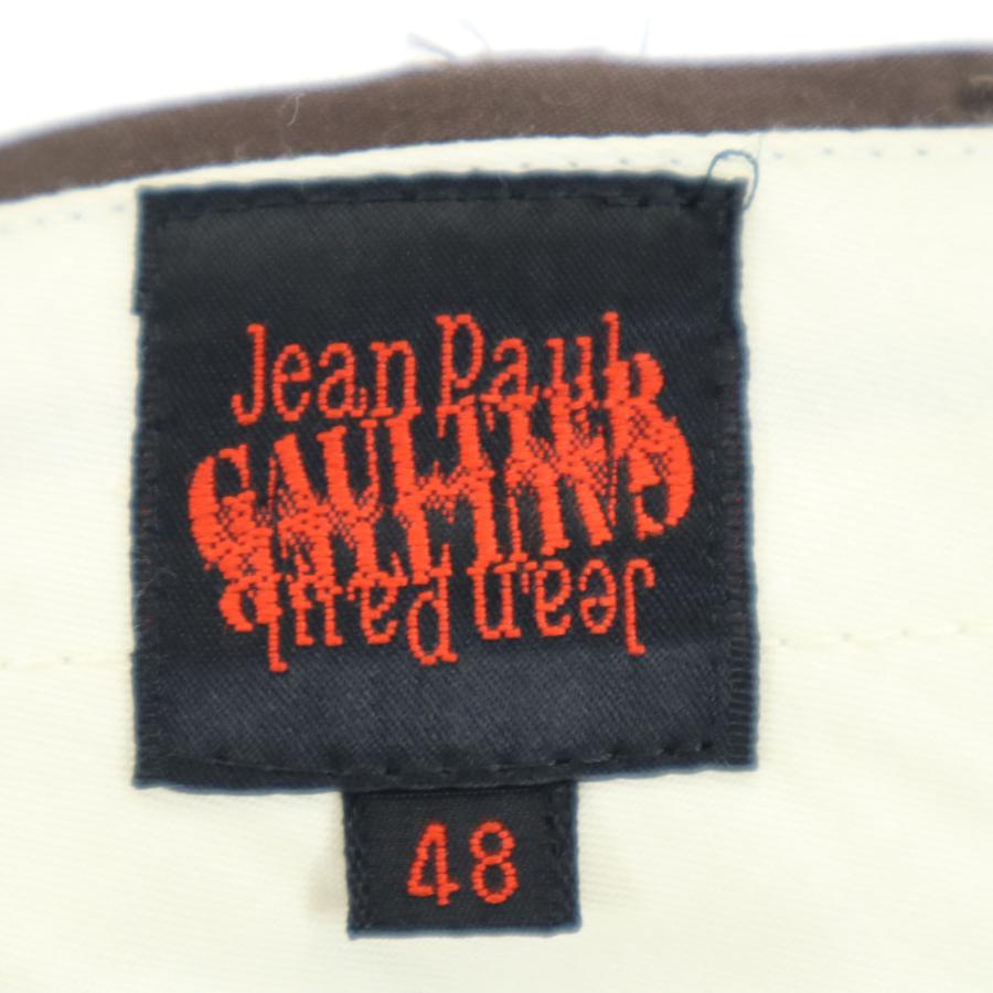 古着 JEAN PAUL GAULTIER ジャンポールゴルチェ 未使用 スラックスパンツ 48 ブラウン タグ付き メンズ JEAN PAUL GAULTIER ジャンポールゴルチェ 未使用 スラックスパンツ 48