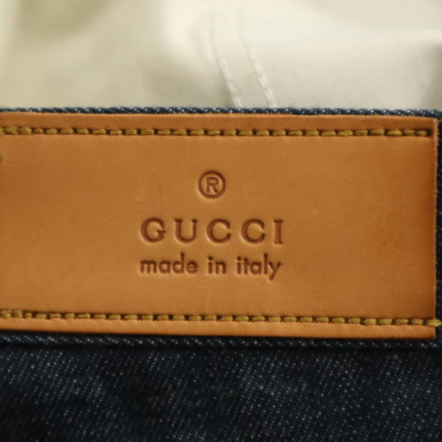 GUCCI グッチ イタリア製 デニムパンツ 46 ネイビー メンズ 古着の通販