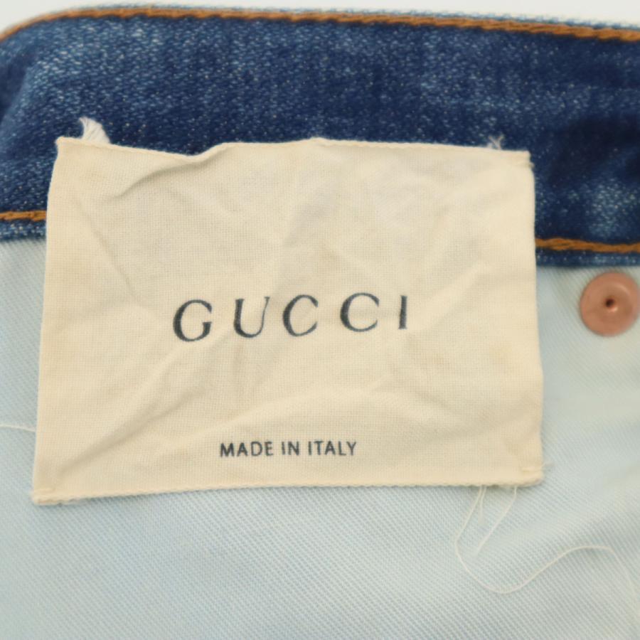 GUCCI（グッチ） イタリア製 ダメージ加工 デニムパンツ 26 ブラック