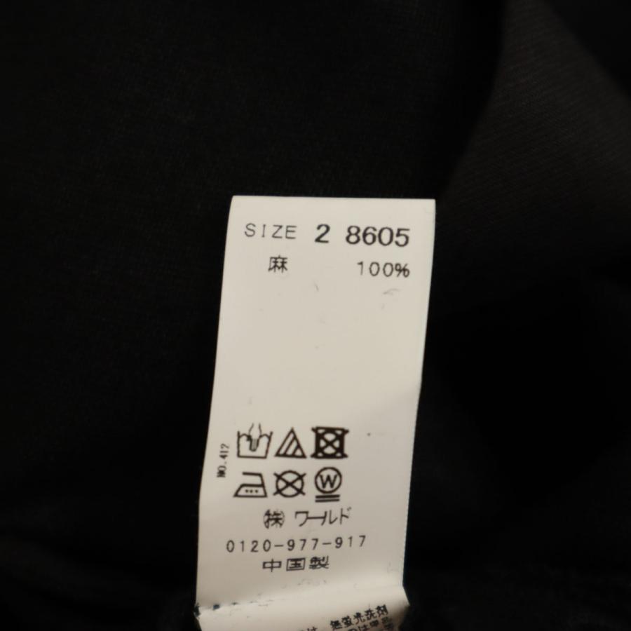 未使用 JET LOS ANGELES ジェット ロサンゼルス リネン ワイドパンツ 2 ブラック レディース 古着 中古 |  | 08