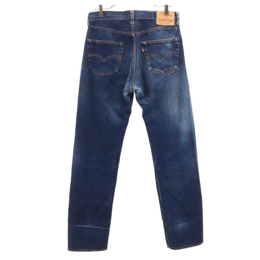 ●古着 リーバイス 501XX ストレートデニム 90sバレンシアUSA W33 Levi's(リーバイス) 90S VINTAGE 501XX 復刻 ボタン裏555