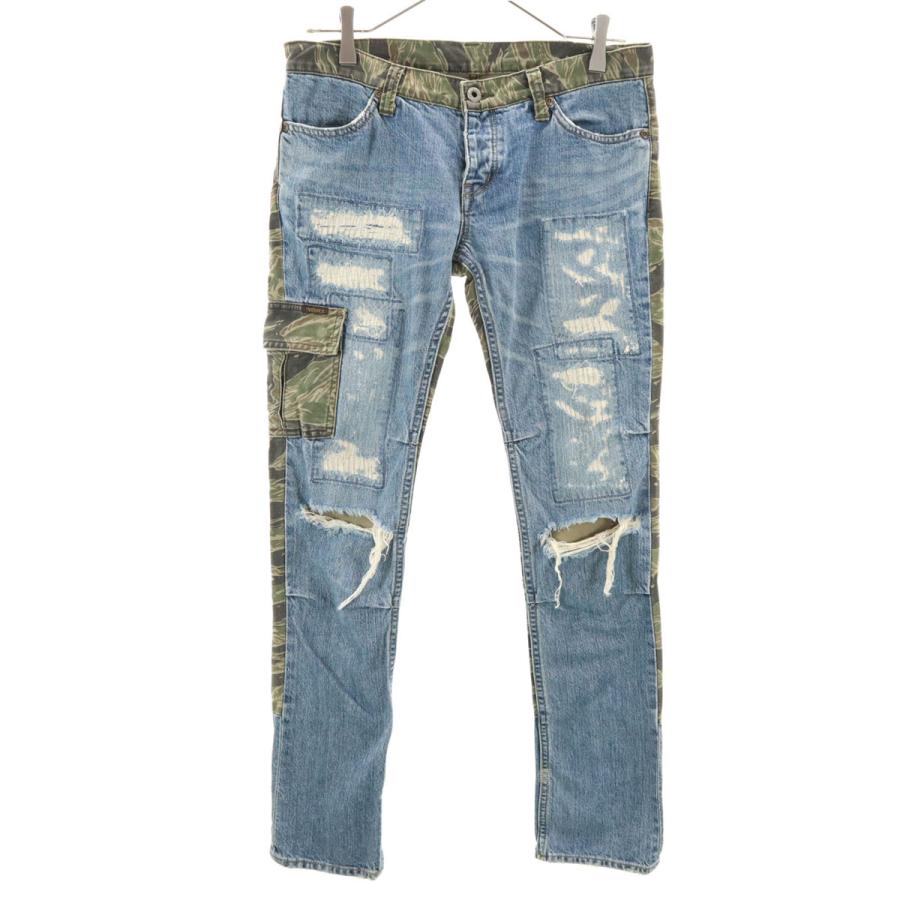 HYSTERICS ヒステリックス 日本製 カモフラ柄 ヴィンテージ加工 デニム