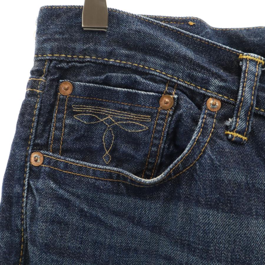 ダブルアールエル RRL USA製 スリムデニムパンツ W28 インディゴ RALPH