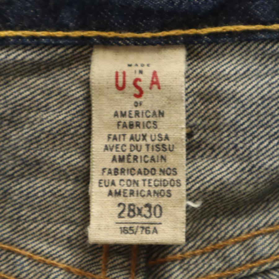 ダブルアールエル RRL USA製 スリムデニムパンツ W28 インディゴ RALPH