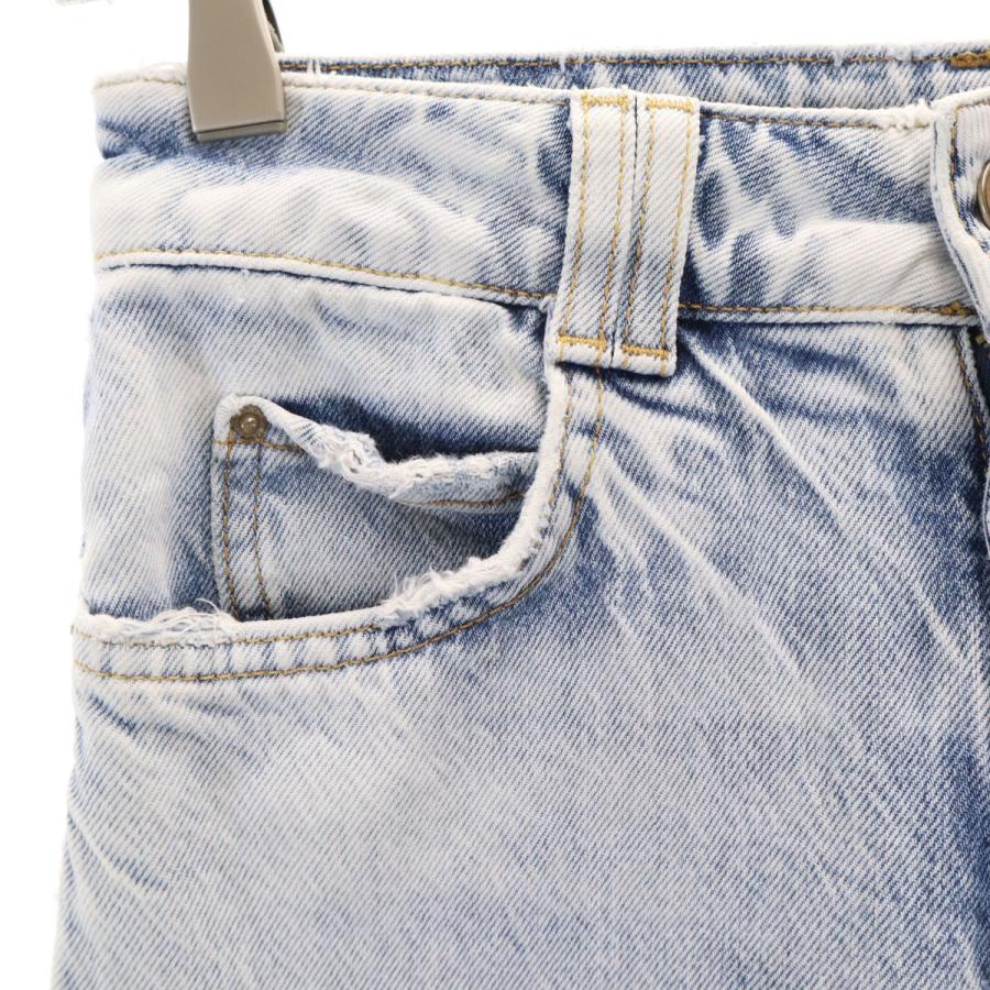 ZARA（ザラ） ハイウエスト デニムパンツ 34 ライトブルー ジーンズ
