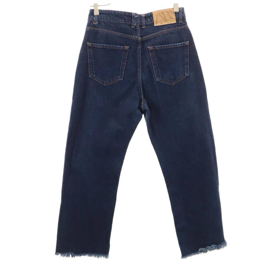 ZARA（ザラ） カットオフ加工 デニムパンツ 38 インディゴブルー