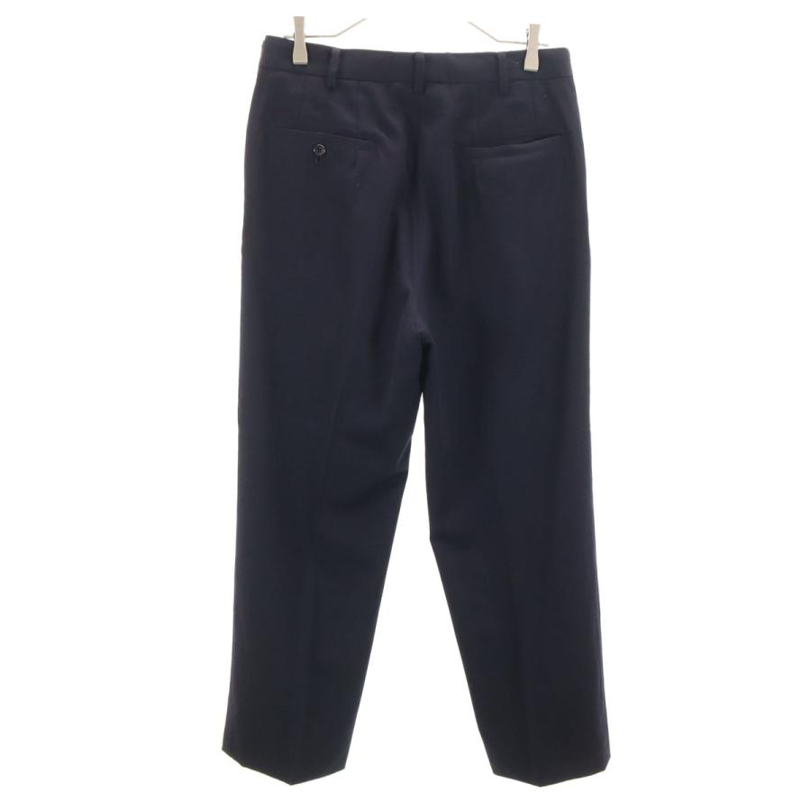 古着 Yohji Yamamoto ヨウジヤマモト 日本製 ウール100％ スラックスパンツ 2 ネイビー メンズ Yohji Yamamoto（ヨウジヤマモト） 日本製 ウール100％ スラックス