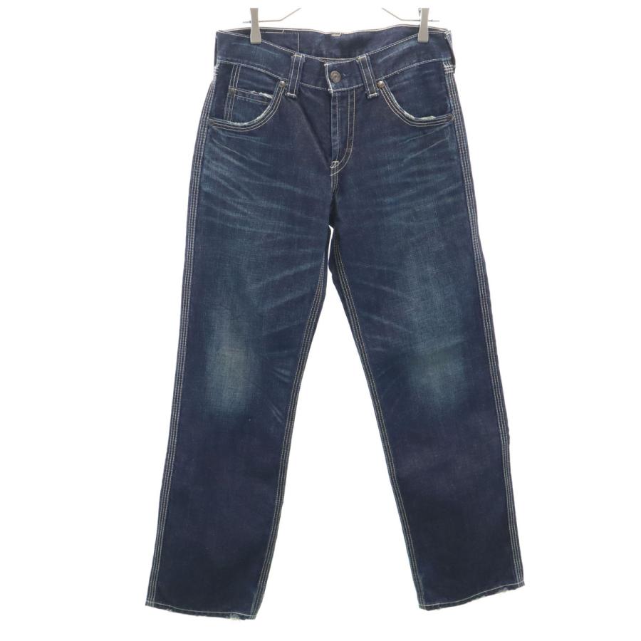 00s Levi’s 濃紺ルーズ シンチバックデニム 3ステッチ　激渋 Levi's（リーバイス） NE503 ルーズ ストレートデニムパンツ W30