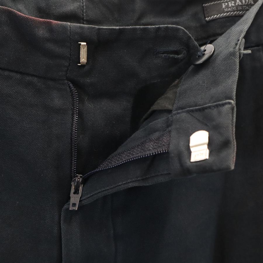 PRADA（プラダ） イタリア製 ロングパンツ 46 ブラック メンズ 古着