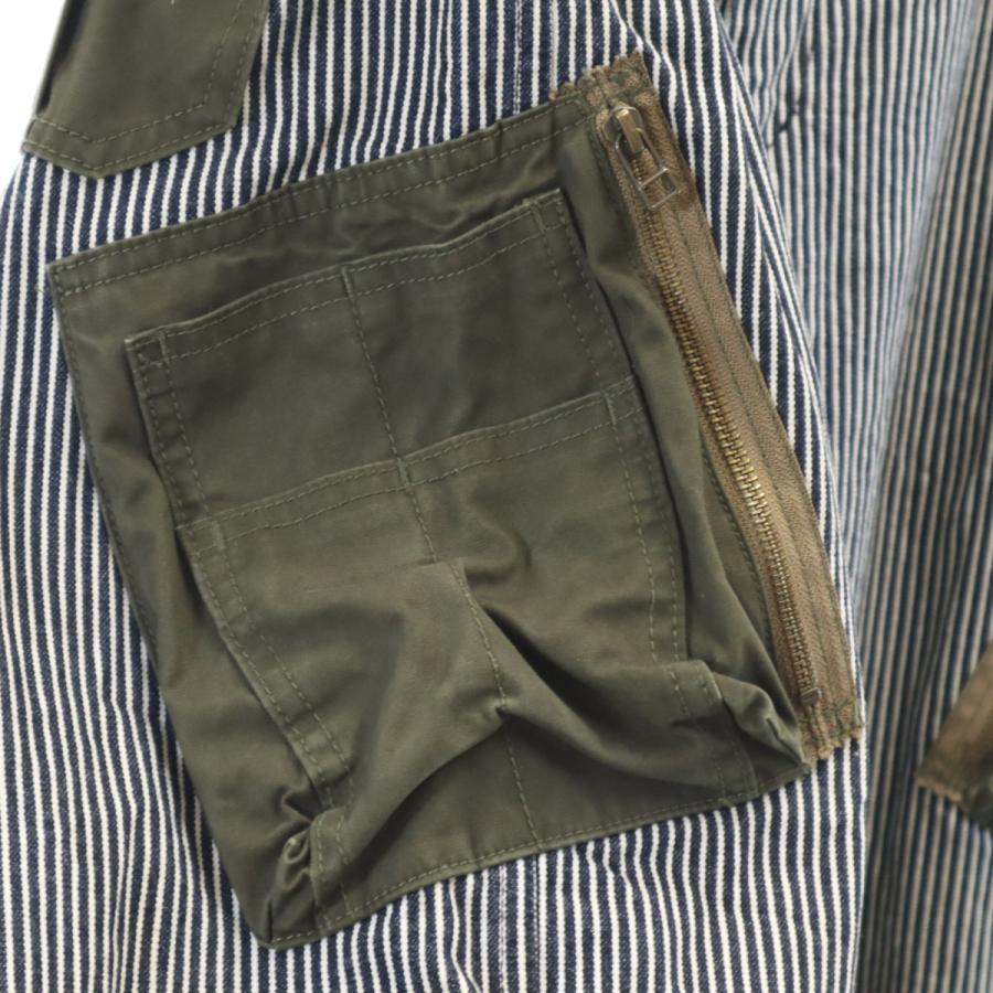 児島ジーンズ KOJIMA GENES OVER ALLS 日本製 ヒッコリーデニム カーゴ