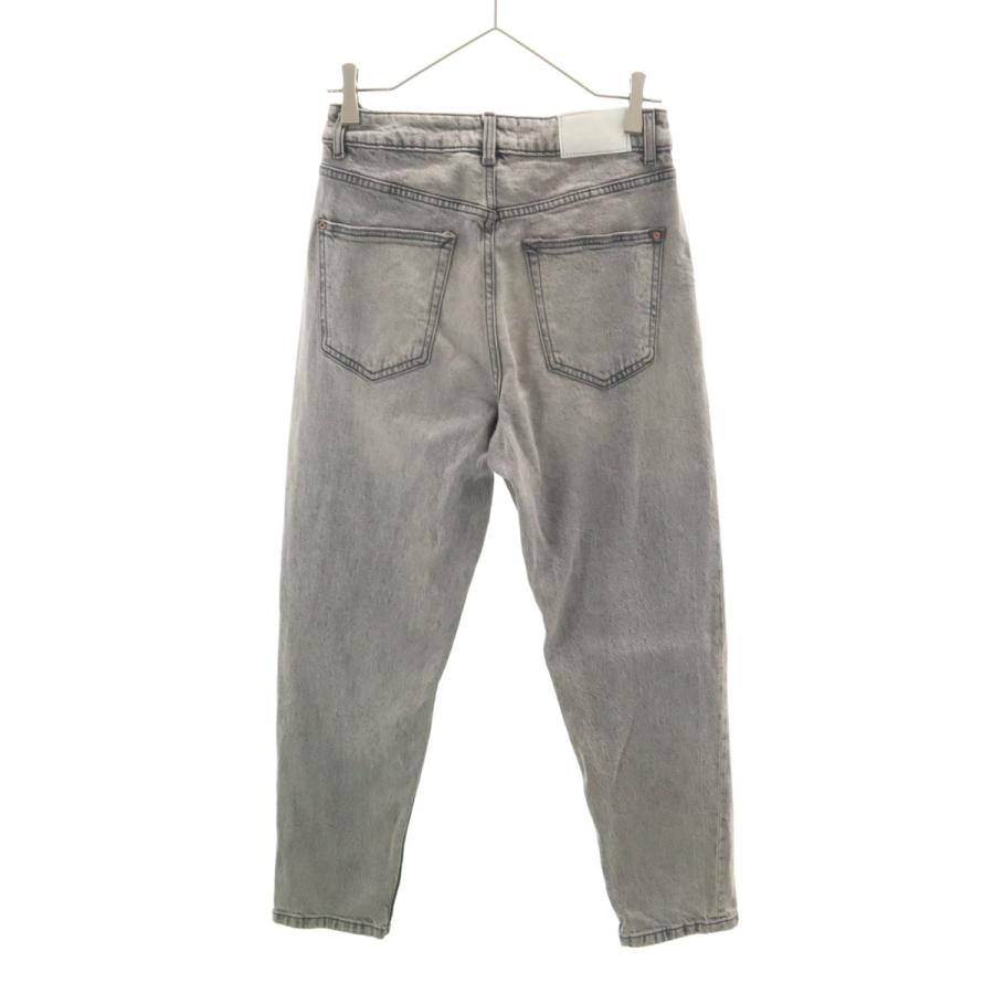 ZARA（ザラ） テーパードデニムパンツ 36 グレー ジーンズ レディース 