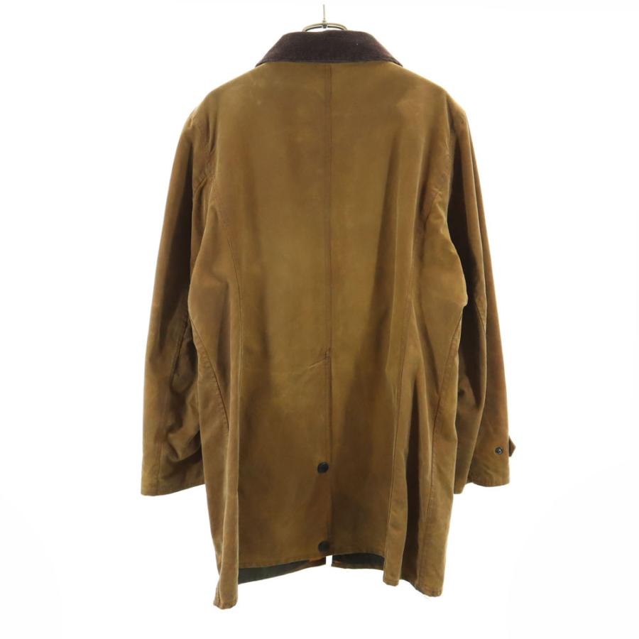 Barbour バブアー ３ワラント ニューマーケット オイルドジャケット 12 ブラウン 中綿入り NEWMARKET JACKET レディース 古着 中古_1