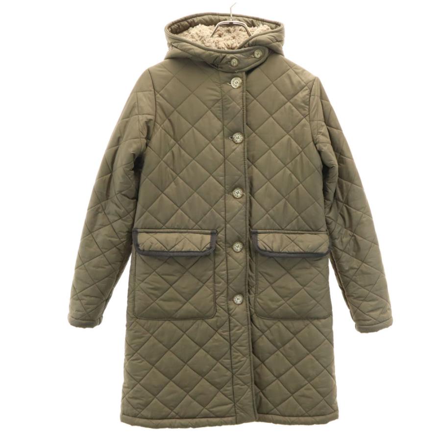 マッキントッシュスコットランド USA製 キルティングコート 36 カーキ MACKINTOSH SCOTLAND 裏ボア レディース MACKINTOSH SCOTLAND マッキントッシュスコットランド USA製