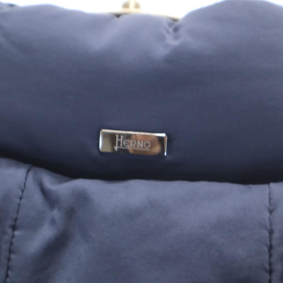 HERNO（ヘルノ） ルーマニア製 グース ダウンコート 44 ブルー PRODUZ
