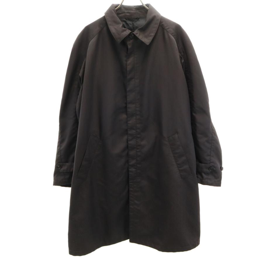 ARMANI COLLEZIONI アルマーニコレッツォーニ イタリア製 ヘリンボーン柄 ステンカラーコート 50 チャコールブラウン メンズ ARMANI COLLEZIONI アルマーニコレッツォーニ イタリア製 ヘリンボーン