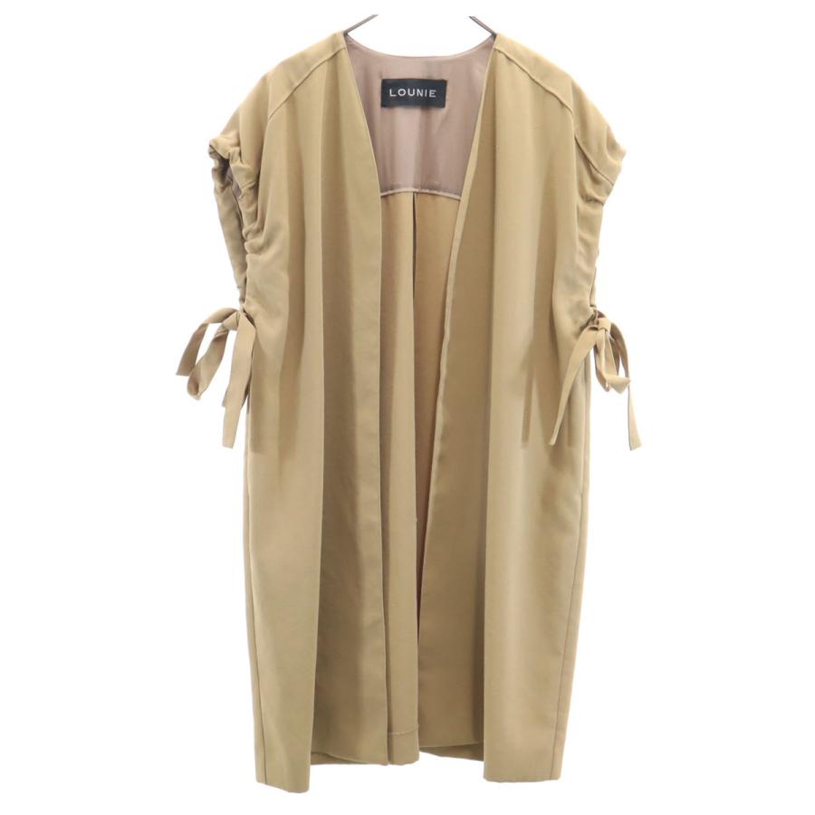 LOUNIE（ルーニィ） ロング ベスト 36 ベージュ レディース 古着 中古 