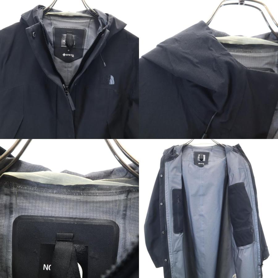 THE NORTH FACE ザノースフェイス GORE-TEX ナイロンジャケット M ブラック フーディー NPW61961 アウトドア レディース 古着 中古_8