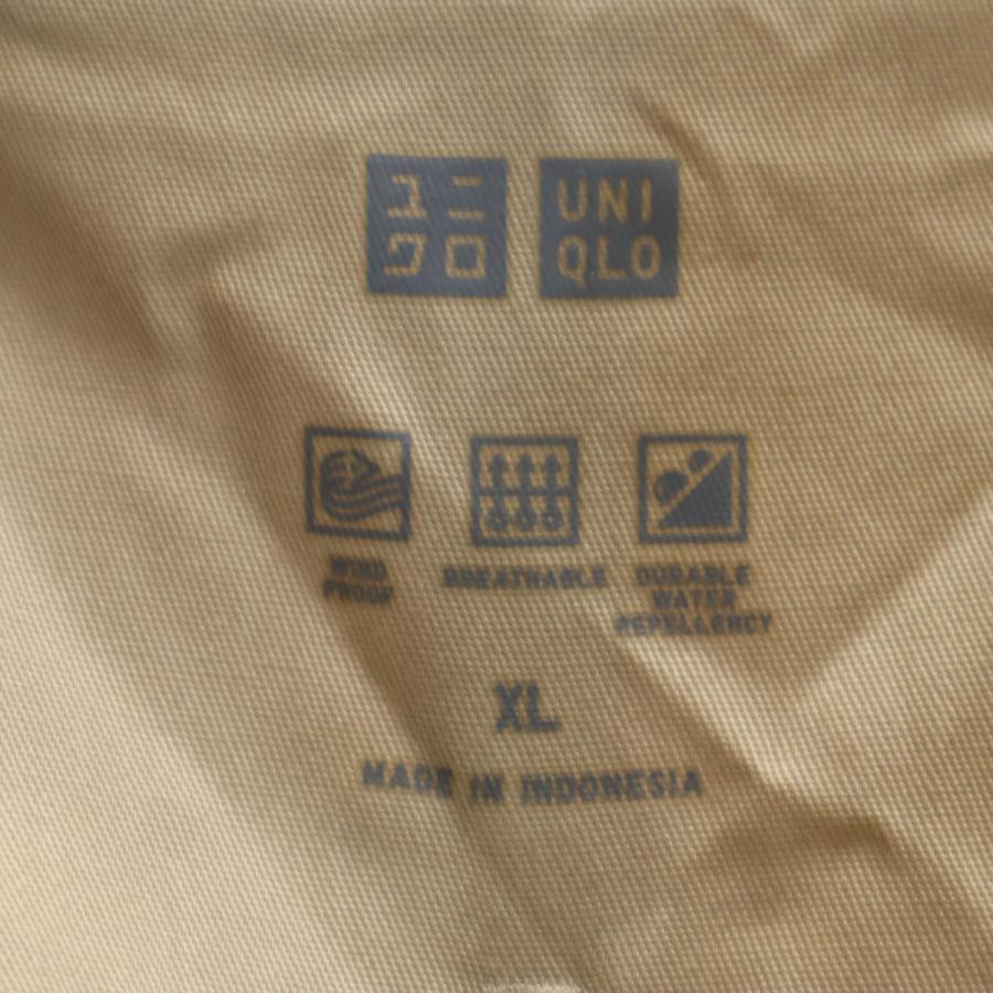 ユニクロ（UNIQLO） ブロックテック ステンカラーコート XL ベージュ