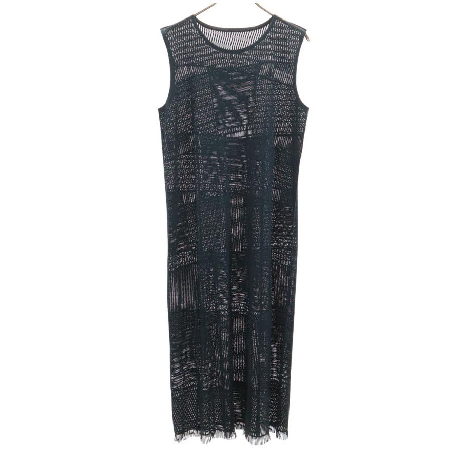 PLEATS PLEASE プリーツプリーズ ノースリーブ 黒 ワンピース