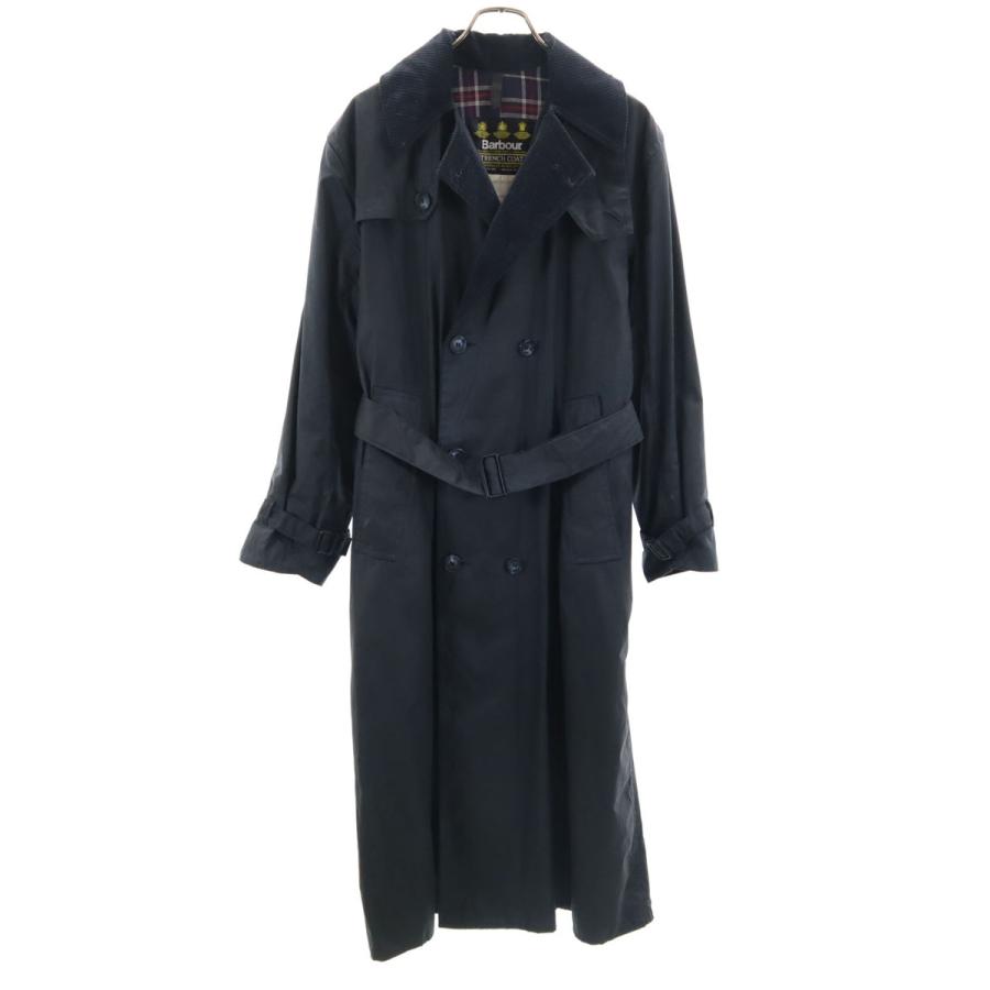 Barbour バブアー 90s 3ワラント TRENCH COAT オールド オイルド トレンチコート C36 グレー系 メンズ 古着 中古_1