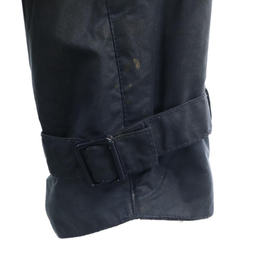 Barbour バブアー 90s 3ワラント TRENCH COAT オールド オイルド トレンチコート C36 グレー系 メンズ 古着 中古_3