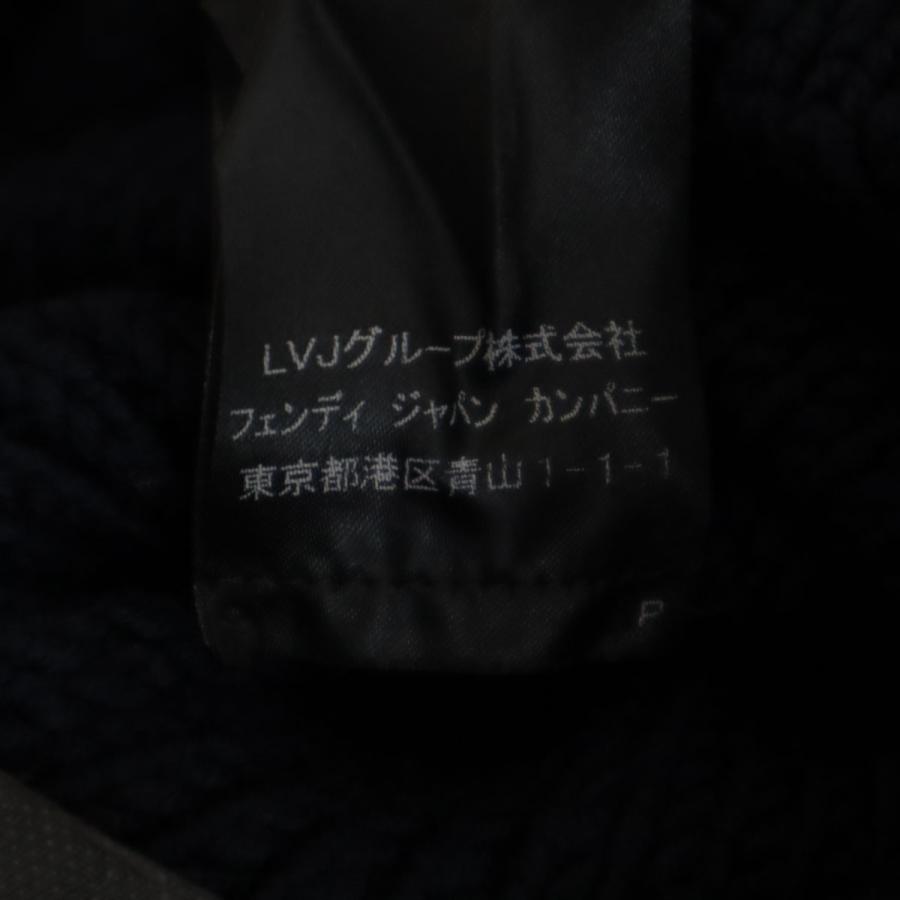 FENDI（フェンディ） イタリア製 長袖 ニット ワンピース 40 ネイビー