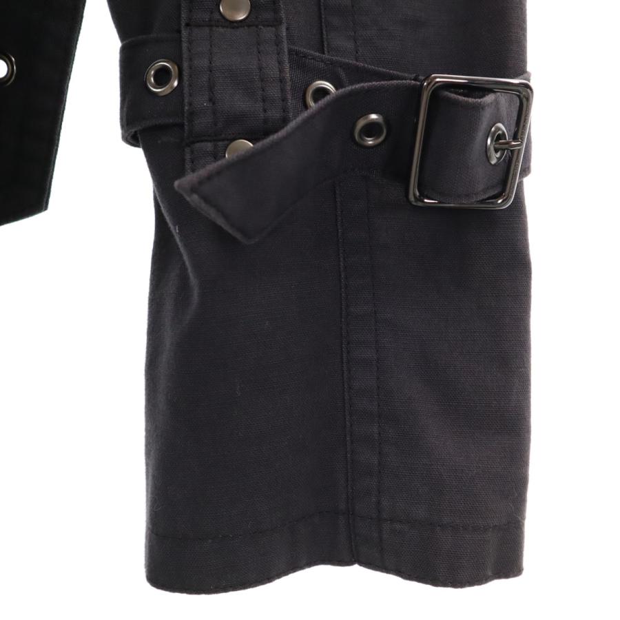 BURBERRY BLUE LABEL ファー付ベルトコート 黒 38 BURBERRY BLUE LABEL ファー付ベルトコート 黒 38 【公式通販】