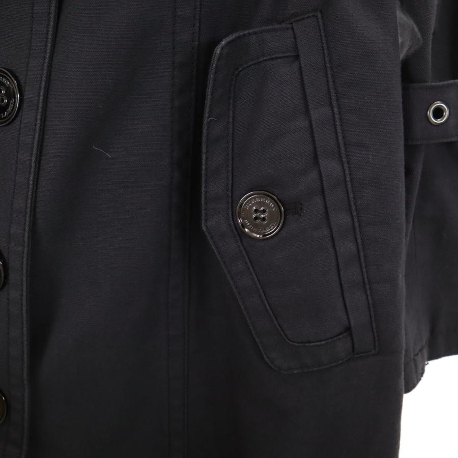【バーバリーブルーレーベル】美品　ミドルコート ナイロン 金ボタン 38サイズ BURBERRY BLUE LABEL（バーバリーブルーレーベル） コート 38 グレー