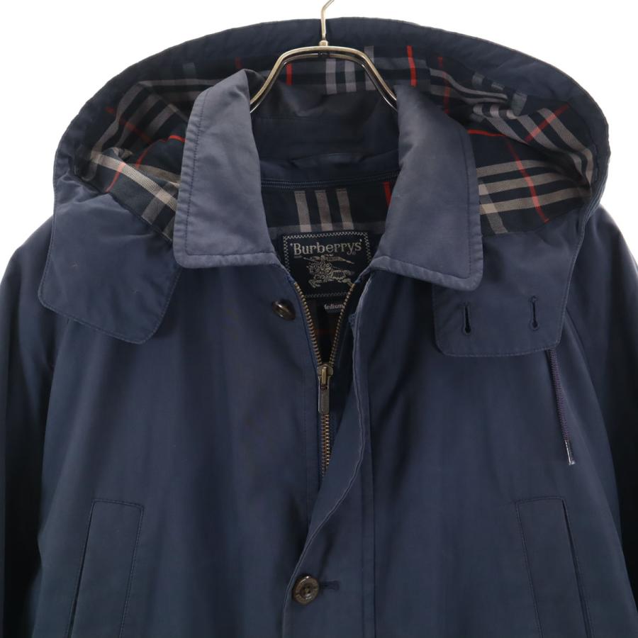 Burberrys バーバリーズ 90s オールド ロングコート M ネイビー系