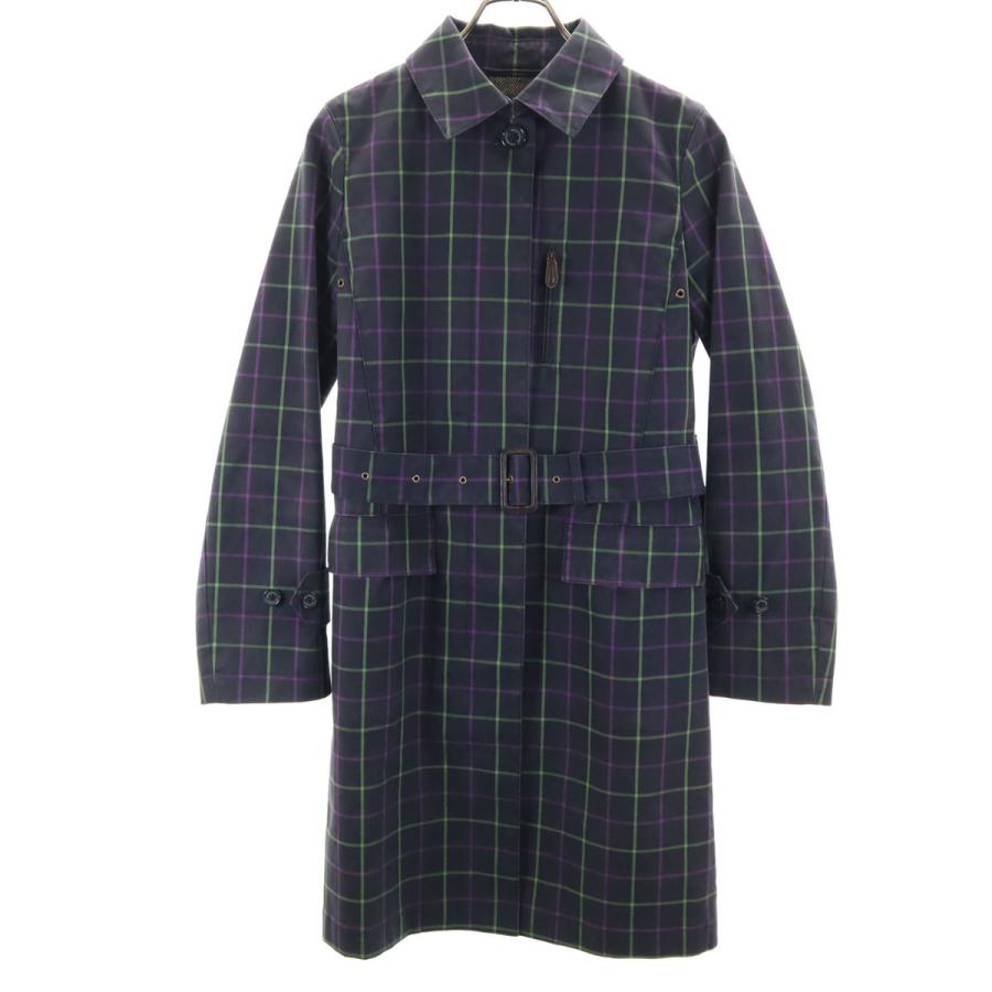 美品✨マッキントッシュフィロソフィー　ステンカラーコート　グレンチェック　38 MACKINTOSH PHILOSOPHY（マッキントッシュフィロソフィー） 日本製