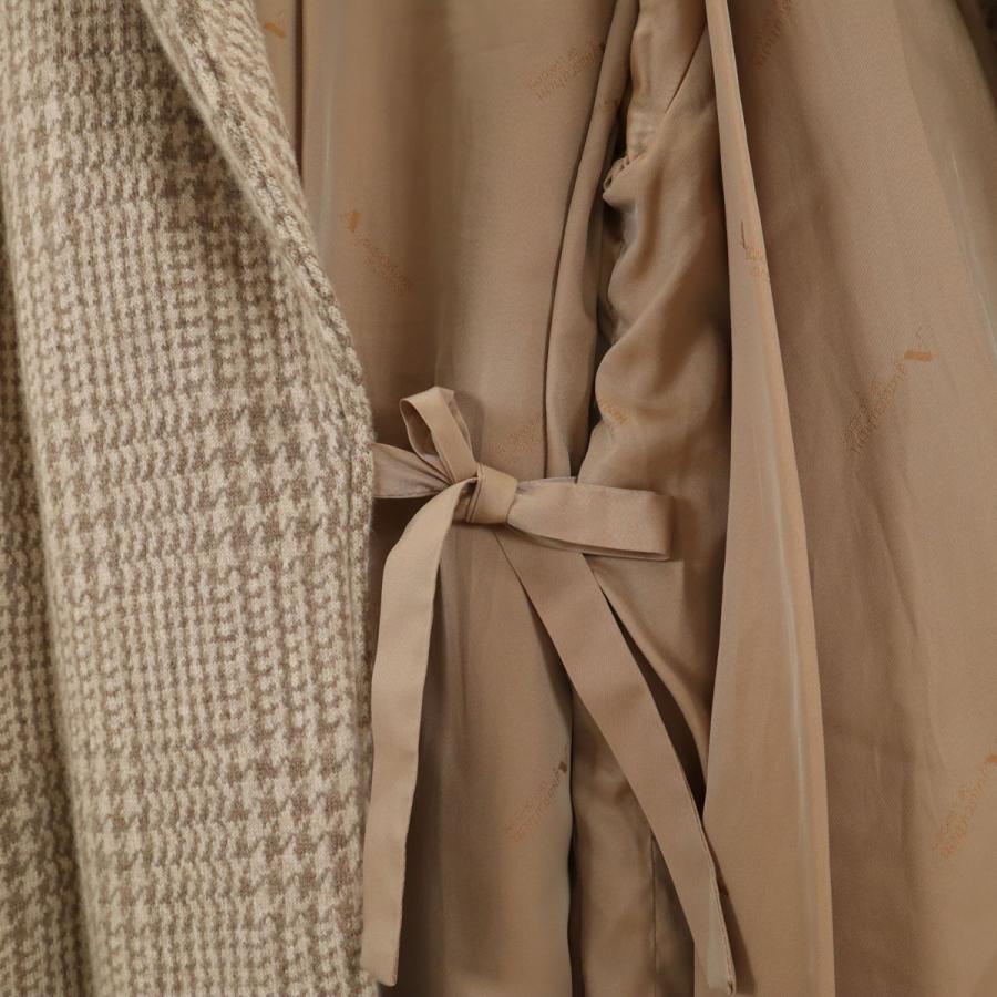 Aquascutum（アクアスキュータム） 日本製 カシミヤブレンド 千鳥柄