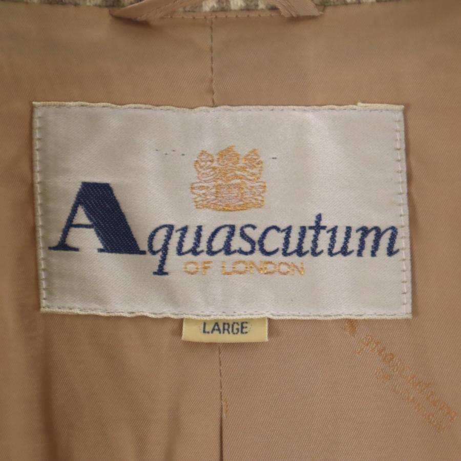 Aquascutum（アクアスキュータム） 日本製 カシミヤブレンド 千鳥柄