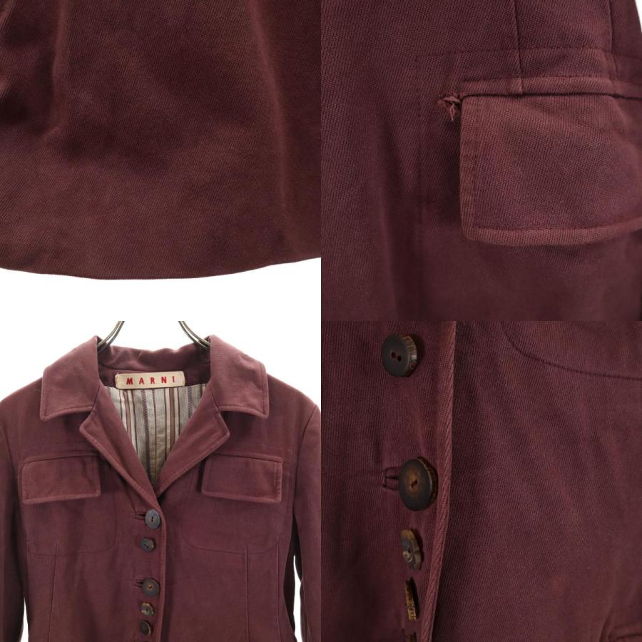 MARNI（マルニ） イタリア製 ロングコート 42 パープル系 レディース 