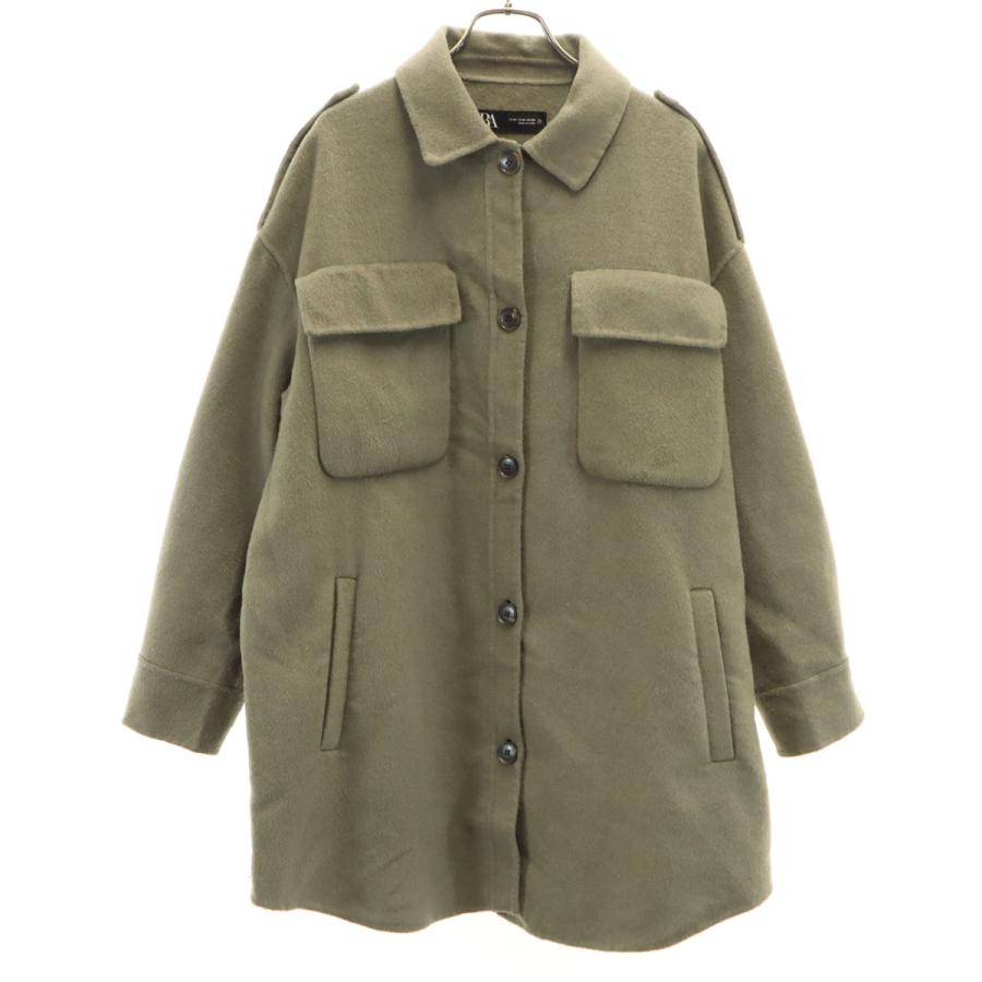 ZARA（ザラ） ウールブレンド オーバーサイズ シャツジャケット M 